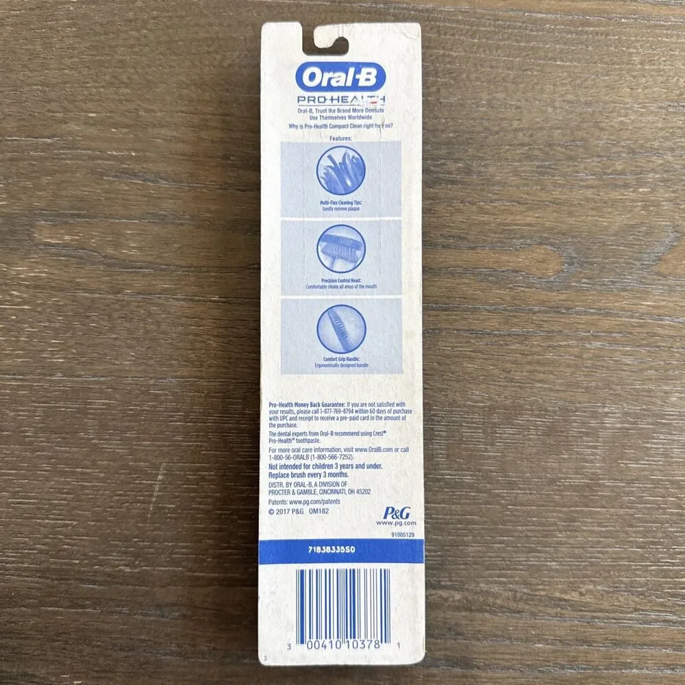 2 Pack Oral-B Ultra Dense Soft Bristles Manual Toothbrush Compact Clean Blue